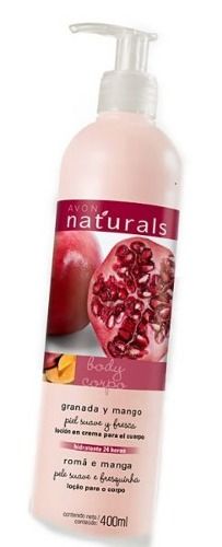Loção Hidratante Para O Corpo Avon Naturals Romã e Manga