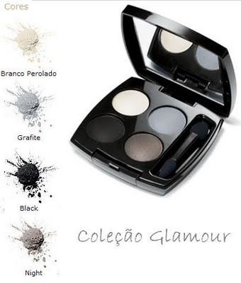 Quarteto de Sombras Avon Glamour